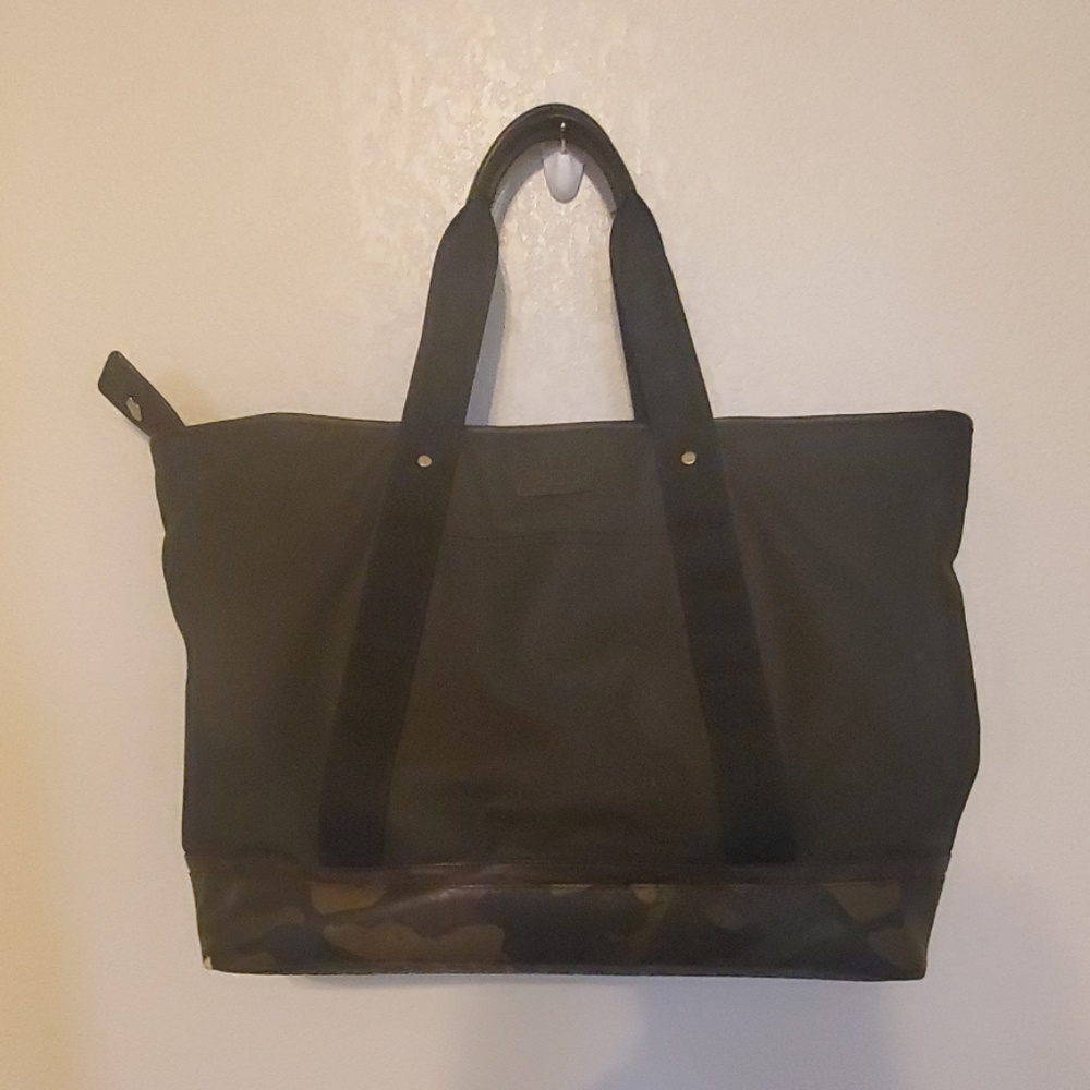 COACH F70832 heritage canvas weekender bag